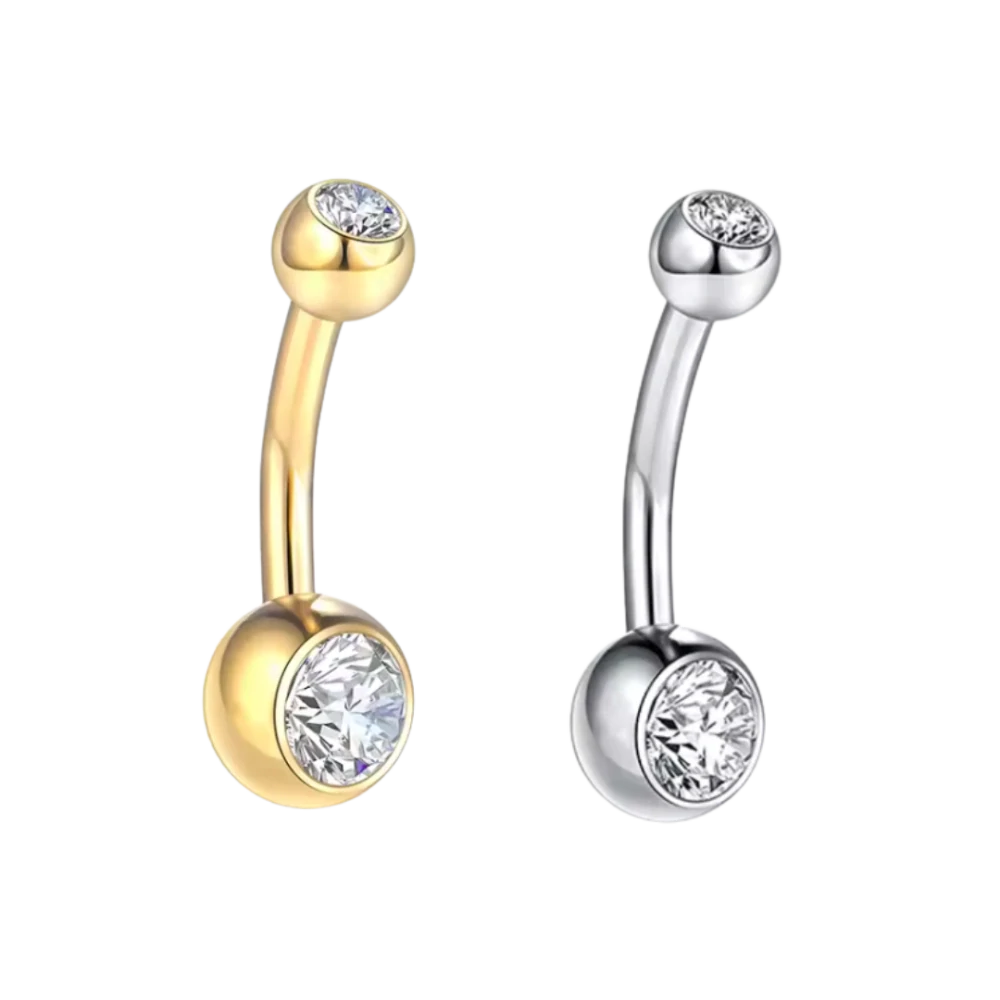 Piercing do pupíku, titan