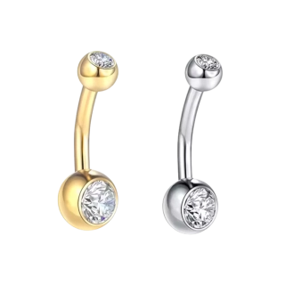 Piercing do pupíku, titan